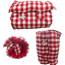 Load image into Gallery viewer, Red & White Nap Mat