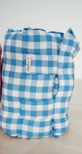 Load image into Gallery viewer, Big blue & white check Nap Mat