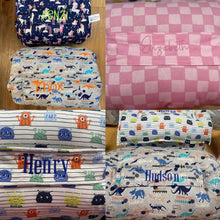 Load image into Gallery viewer, Pink & white check Nap Mat