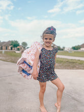 Load image into Gallery viewer, Smiley face on pastel pink Nap Mat