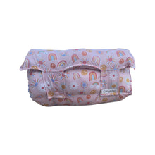 Load image into Gallery viewer, Smiley face on pastel pink Nap Mat