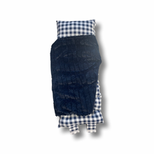Load image into Gallery viewer, Navy & white gingham Nap Mat