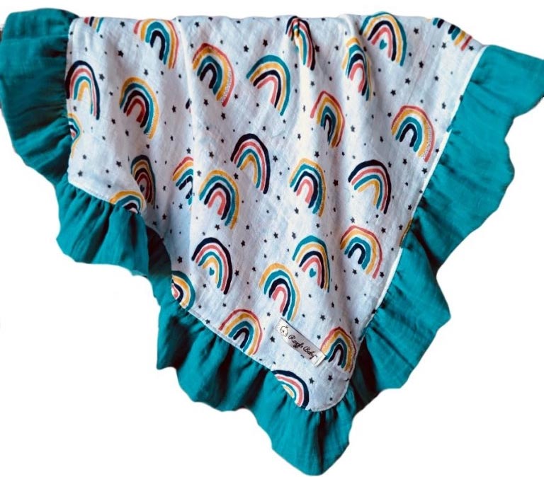 Gauze Baby Blankets, Lightweight Baby Blankets Swaddling, Made in USA Blankets Razzle Baby