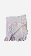 Load image into Gallery viewer, Gauze baby blanket- pink, ivory &amp; blue
